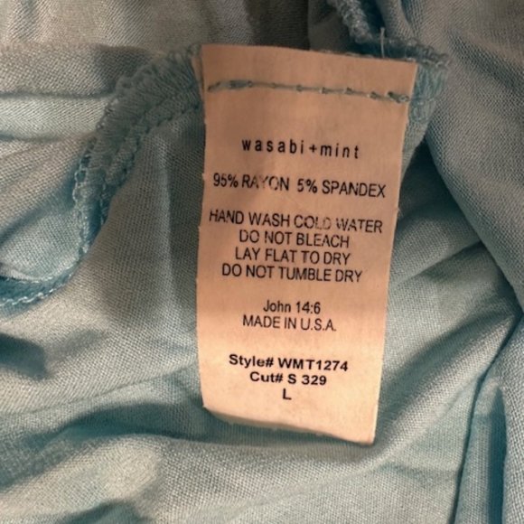 Turquoise Back Cut Out Shirt - Picture 13 of 13